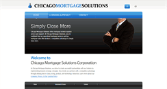 Desktop Screenshot of chicagomortgagesolutionscorp.com